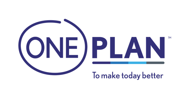 Oneplan Logo's Oneplan Slogan Blue