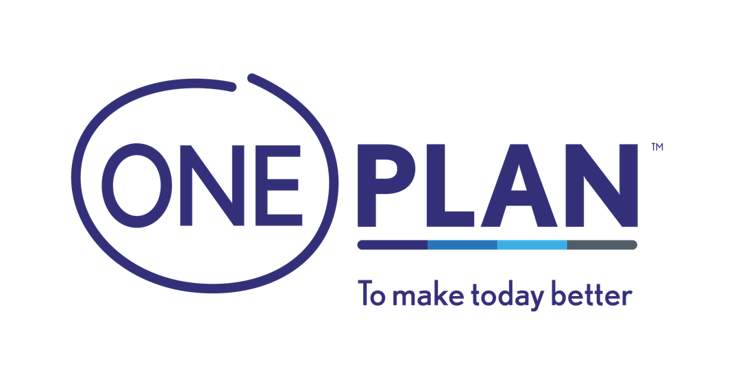 Oneplan Logo's Oneplan Slogan Blue